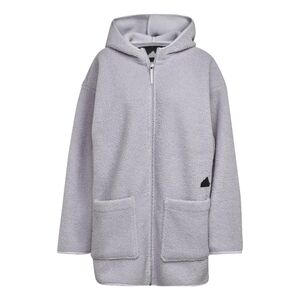Adidas Sportswear Polar Fleece Long Full-Zip Hooded Coat Jacket